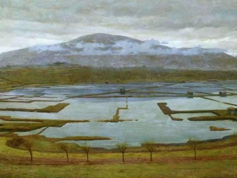 1854-Cesare Bertolotti - Le torbiere di Iseo - Brescia